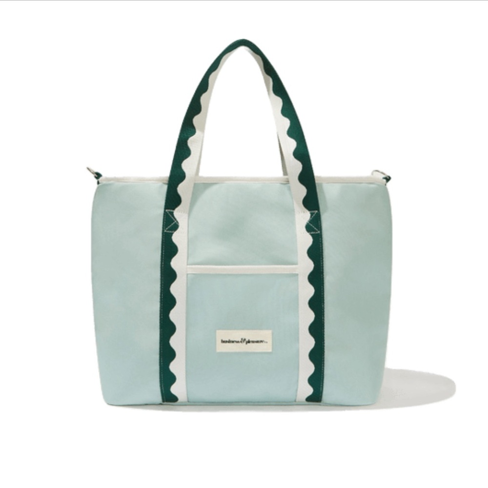 Shopper tote bag w/insulation